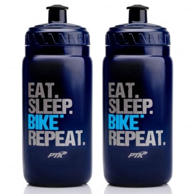 2x Garrafas Caramanhola Ciclismo Bike Ptk Repeat Squeeze