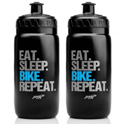 2x Garrafas Caramanhola Ciclismo Bike Ptk Repeat Squeeze