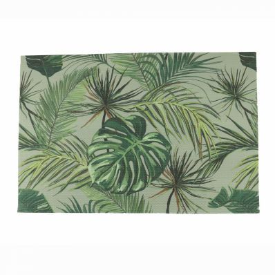 Lugar Americano PVC Tropical Verde 45x30cm