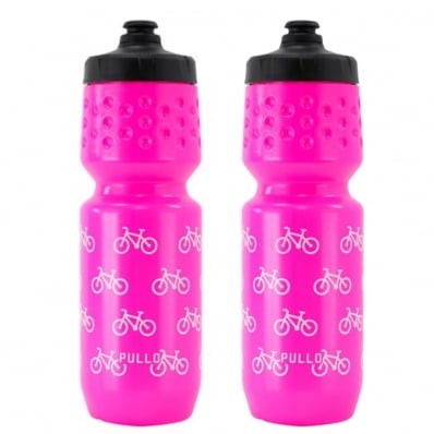 2x Garrafa Caramanhola Bike Esporte Hupi Pullo 750ml Squeeze Pink