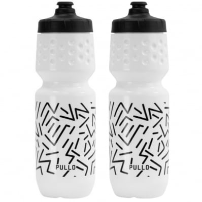 2x Garrafa Caramanhola Bike Esporte Hupi Pullo 750ml Squeeze Branca