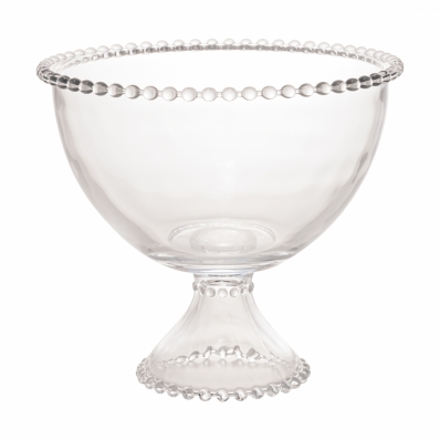 Saladeira Cristal com Pé Pearl 21x19cm