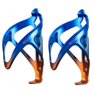 2x Suporte Rockbros Caramanhola Galvanizado Garrafa Ciclismo Azul