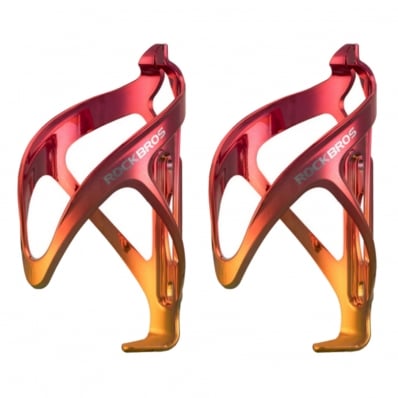 2x Suporte Rockbros Caramanhola Galvanizado Garrafa Ciclismo Vermelho