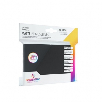 SLEEVES GAMEGENIC PRIME MATTE PRETO - 66X91MM