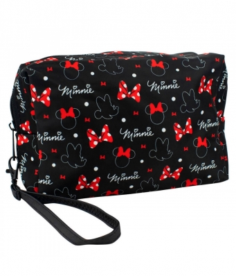 Necessaire Preto Minnie 15x7x21cm - Disney