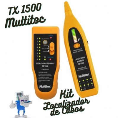 Testador e Localizador de Cabos Rj45 RJ11 Multitoc TX-1500
