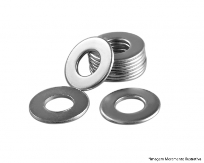 Arruela Lisa Zincada F 3/8" (+_177Pcs)