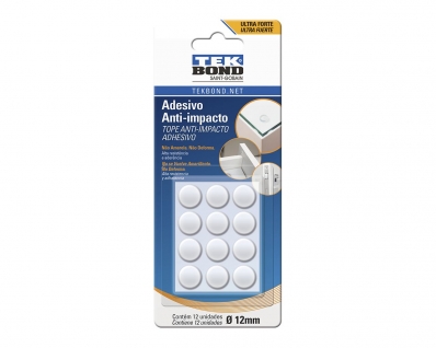 Batente Protetor Tekbond Redondo A P 12Mm 12Pcs Blister