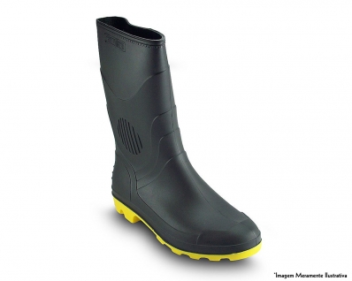 Bota Pega Forte Sola Amar Cano Medio 45/46