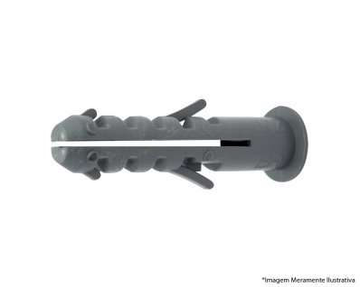 Bucha Plastica 12Mm C/Anel Sc 0250Pcs