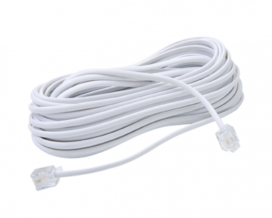 Cabo Telefone Branco Rj-11 5M Blister 4863