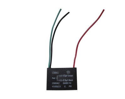 Capacitor P/Motor 01,5+2,5Uf 250Vac