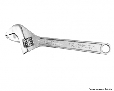 Chave Inglesa Cromada Brasfort 10" 8219 Blister