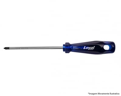 Chave Phillips Loyal P.Magn Acetato Azul Cv B 3/16"X 3"
