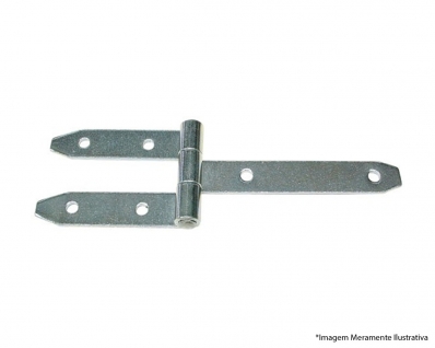 Dobradica Portao Dupla 10" Aparafusar