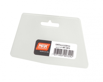Espatula Plastica 120X70Mm (Aplicador Massa) c/6pcs