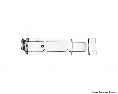 Fecho Porta Cadeado Chato Pesado Silvana 700-5" c/6pçs