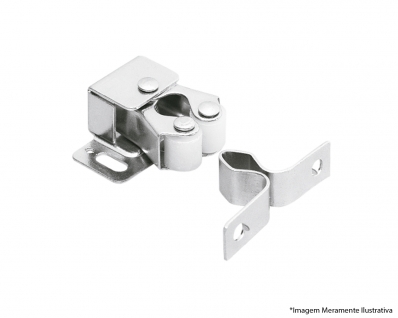 Fecho Rolete Duplo Soprano Zinco Branco 0006.13. c/10pcs