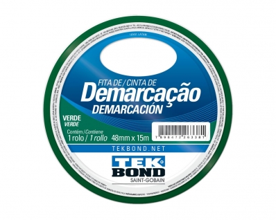 Fita Demarcacao Solo Tekbond 48Mmx15M Verde Blister