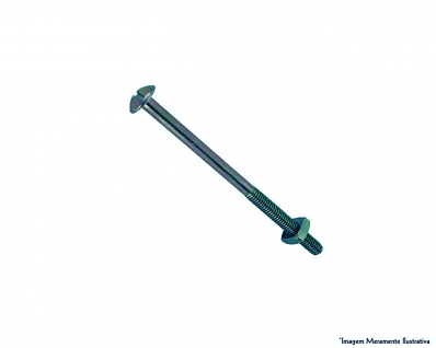 Parafuso Cama Fendado C/Porca 1/4"X110