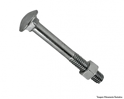 Parafuso Frances Zinc C/Porca C 5/16"X3" 100P