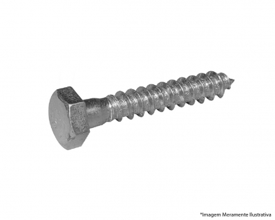 Parafuso Sext Rosca Soberba A 1/4"X40