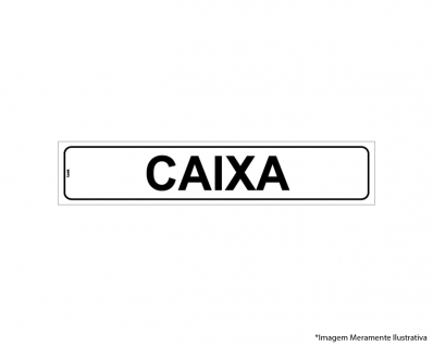 Placa Sinal.Pvc 05X25Cm Caixa Ref2255