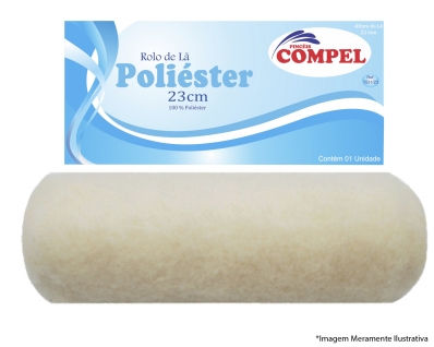 Rolo La Poliester Compel 23Cm S/C 1091 Blister