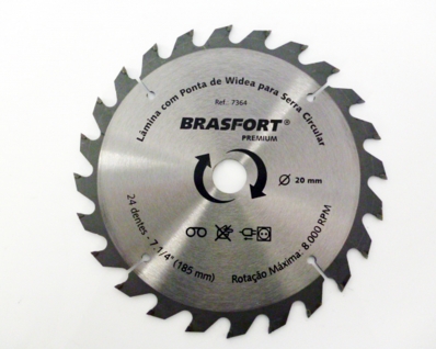 Serra Circ Mad Videa Brasfort 4.3/8" 24Dtsx20Mm Blister