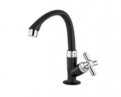 Torneira Tigre Lavat Mesa Alta Cross Preta 1/2" Blister
