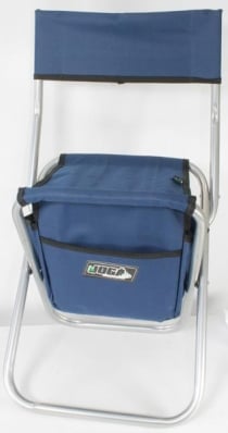 Banqueta Com Bolsa 13l Dobrável Para Pesca E Camping Jogá Cor Azul Em Aço Suporta Até 105 Kg