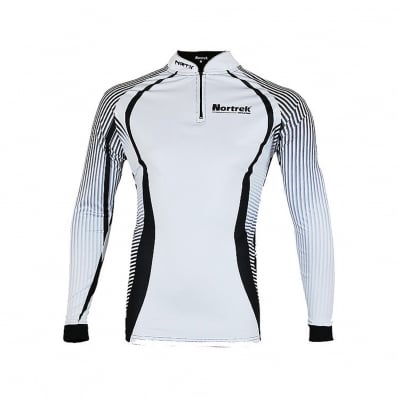 Camiseta Ml Uv Style Branco 100% Poliéster M Nortrek