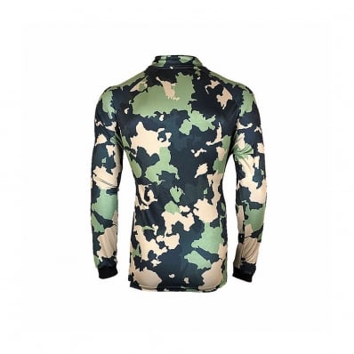 Camiseta Ml Uv Camuflada Selva 100% Poliéster Gg Nortrek