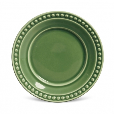 Jogo com 6 Pratos para Sobremesa Atenas Verde Salvia 20,5cm