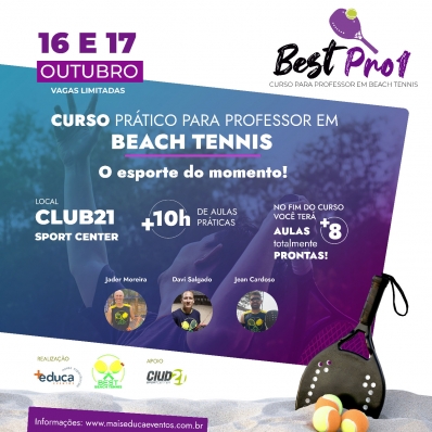 BEST PRO 1 - Curso prático para professores de Beach Tennis