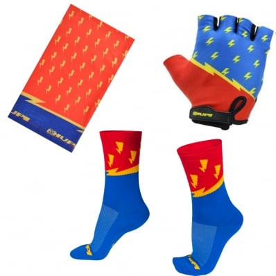 Luva Gel Meia Ciclismo Bandana Kit Combinadinho Hupi