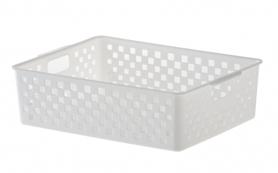 Cesto Organizador Quadratta Branco 27x21x8cm