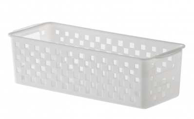 Cesto Organizador Quadratta Branco 27x11x8cm