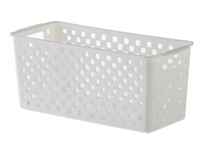 Cesto Organizador Quadratta Branco 27x12x12cm