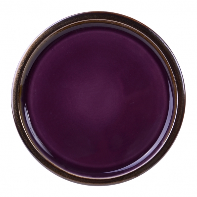 Prato Raso Keramie em Cerâmica 27,5 cm Cor Roxo