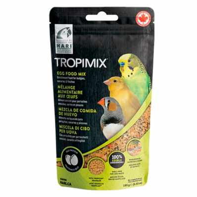 Tropimix - Mix Sementes, Frutas e Ovos - Periquitos, Canarios 185g HARI