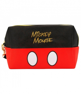 Necessaire Retangular Assinatura Mickey 13x10x20cm - Disney