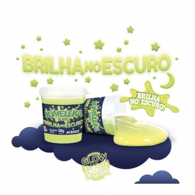 Kimeleka slime brilha no escuro 180Gr 05895 - Acrilex