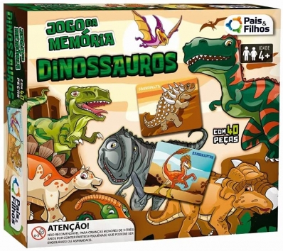 Jogo da memória: Dinossauros - Pais & Filhos