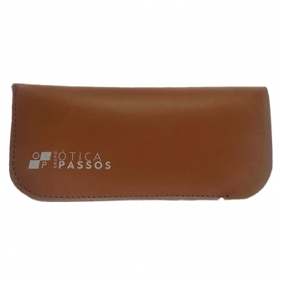 Case p/ óculos Grupo Ótica Passos - Marrom 