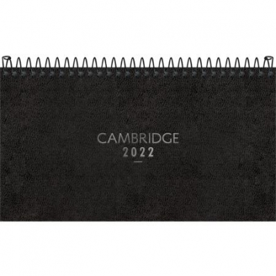 Agenda bolso executiva espiral semanal Cambridge Black 2022 - Tilibra