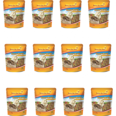 Ração Reino Das Aves Hamster Gold Mix-500g - 12 UNIDADES