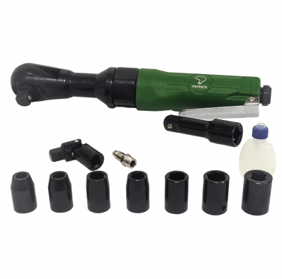 Kit Catraca Pneumática 1/2 Pol. com 12 Peças e Maleta POTENTE PNW120208