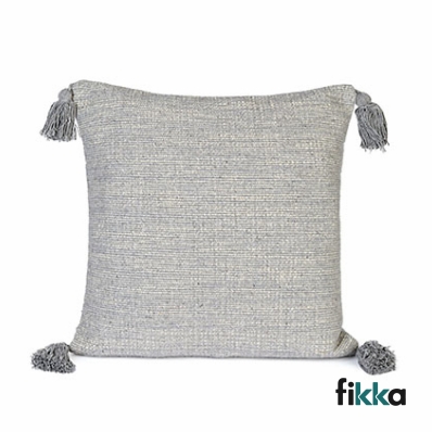 Capa Para Almofada Vivaz Cinza Claro - 45cm x 45cm - Fikka 